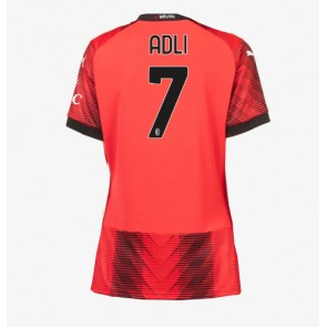 AC Milan Yacine Adli #7 Hjemmebanetrøje Dame 2023-24 Kort ærmer